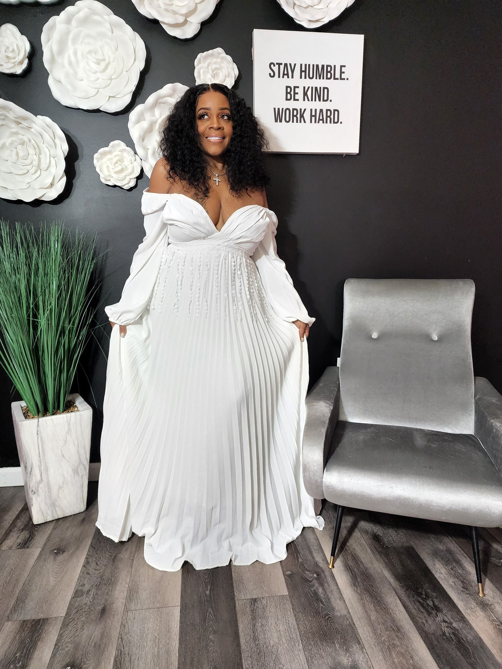New Juliet Maxi Dress Small / White New Juliet Maxi Dress Small / White