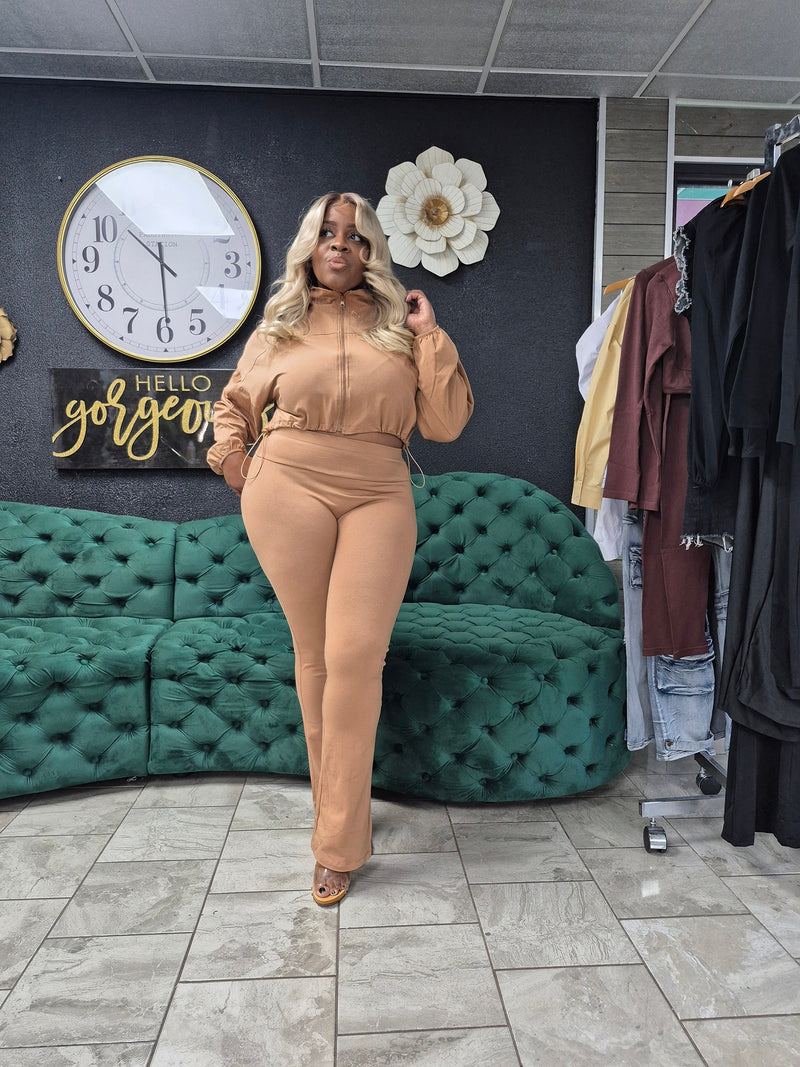 Caramel jogger set