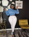 Matrix Blue Top
