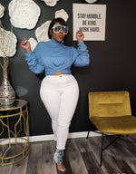 Matrix Blue Top
