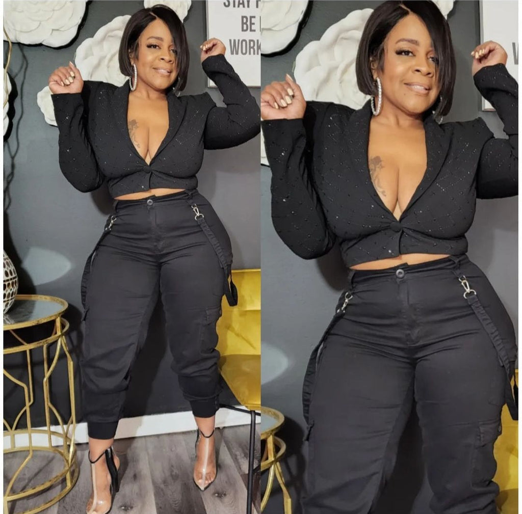 Diamond Girl Blazer (Reg  & Plus Size)