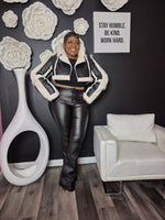 Faux Lamb Crop Jacket