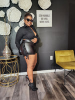 MJ Faux Leather Shorts